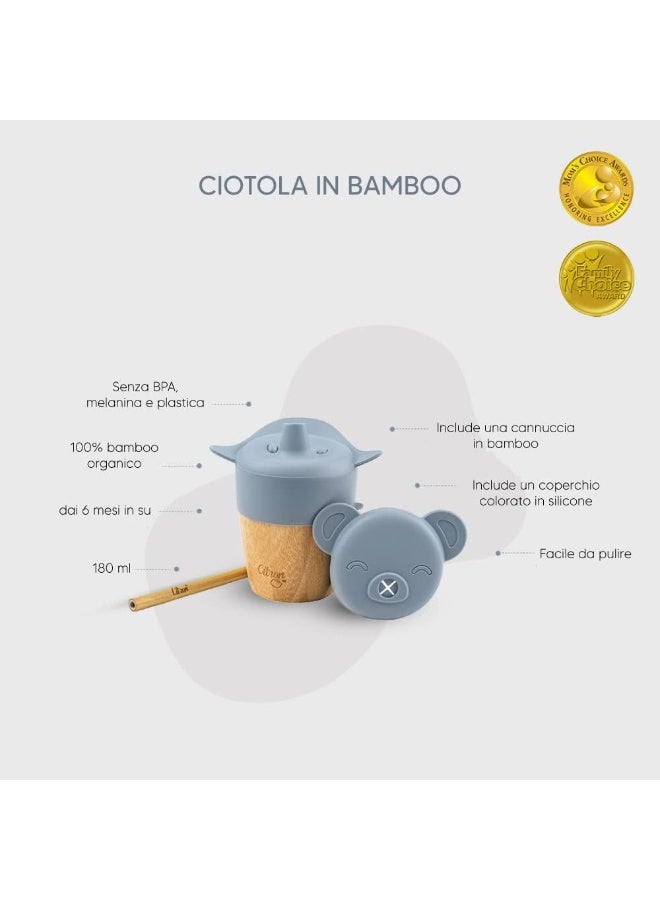 Citron Bamboo Cup With 2 Silicone Lids - Image 5