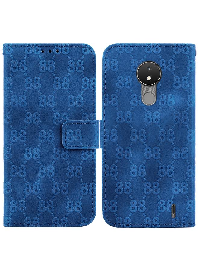 S-TOP Case For Nokia C21 Double 8-shaped Embossed Leather Phone Case - Image 1