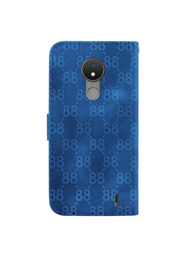 S-TOP Case For Nokia C21 Double 8-shaped Embossed Leather Phone Case - Image 3