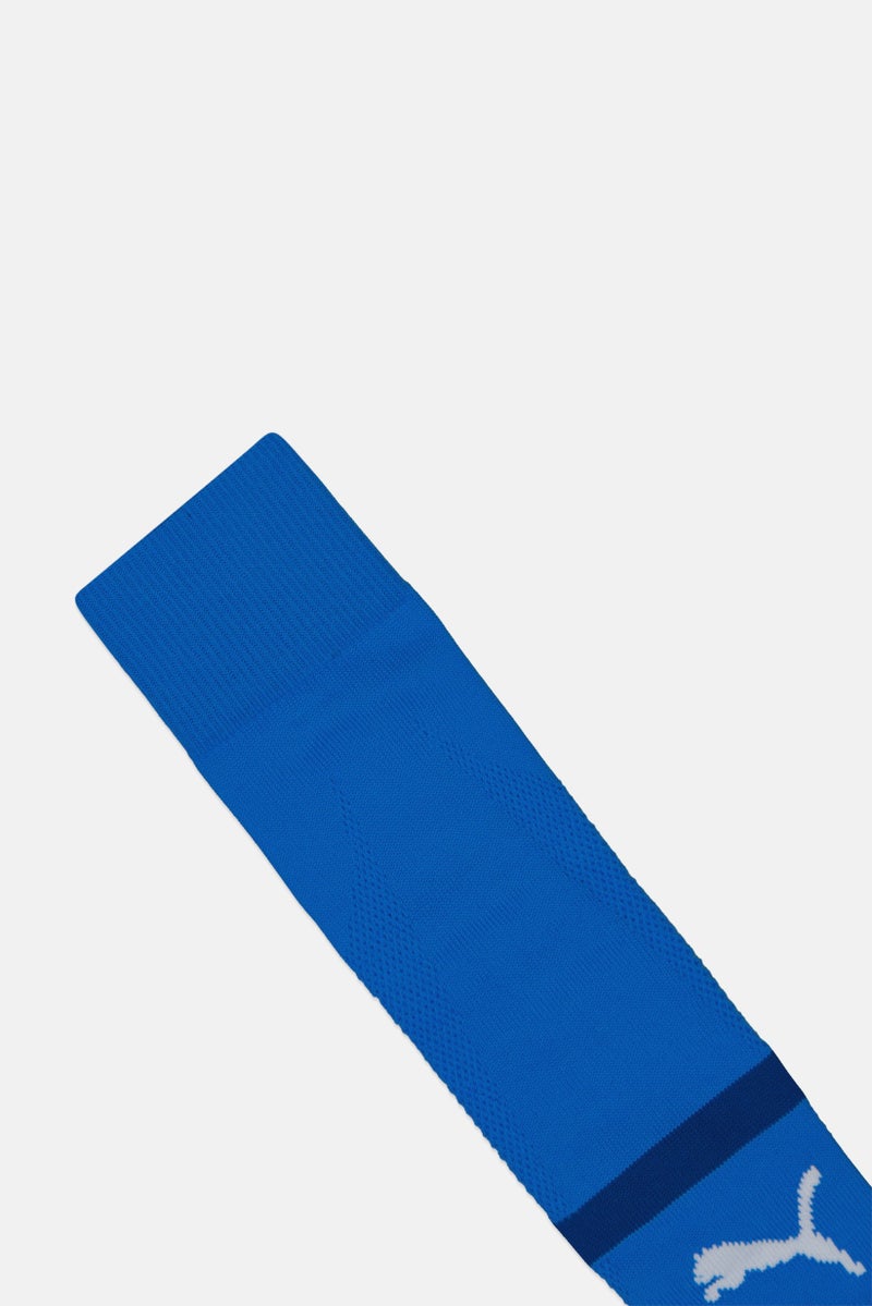 PUMA Men 1 Pair Brand Logo Football Knee-High Socks, Blue - Image 3