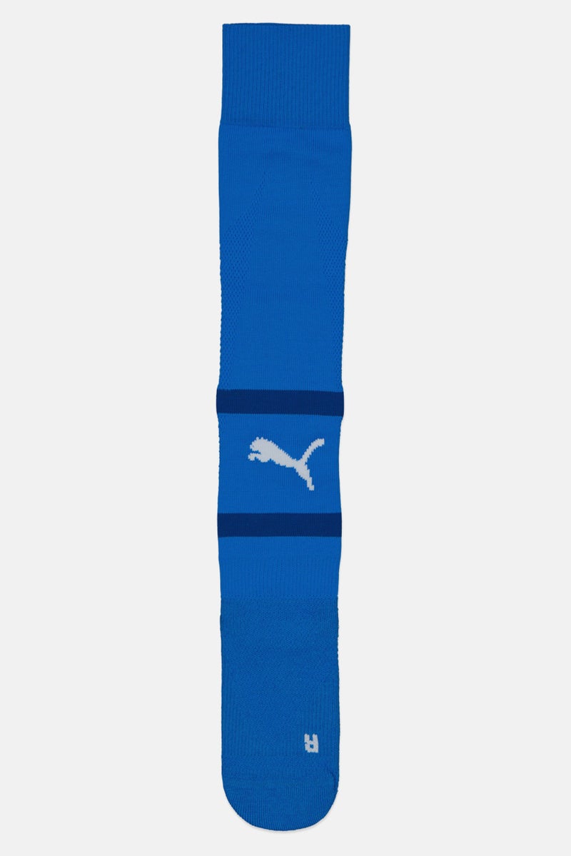 PUMA Men 1 Pair Brand Logo Football Knee-High Socks, Blue - Image 2