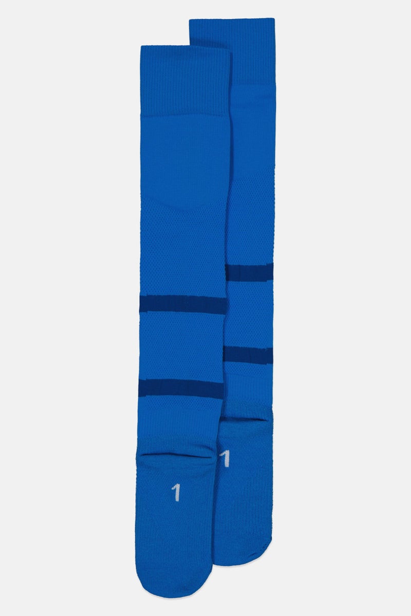 PUMA Men 1 Pair Brand Logo Football Knee-High Socks, Blue - Image 4