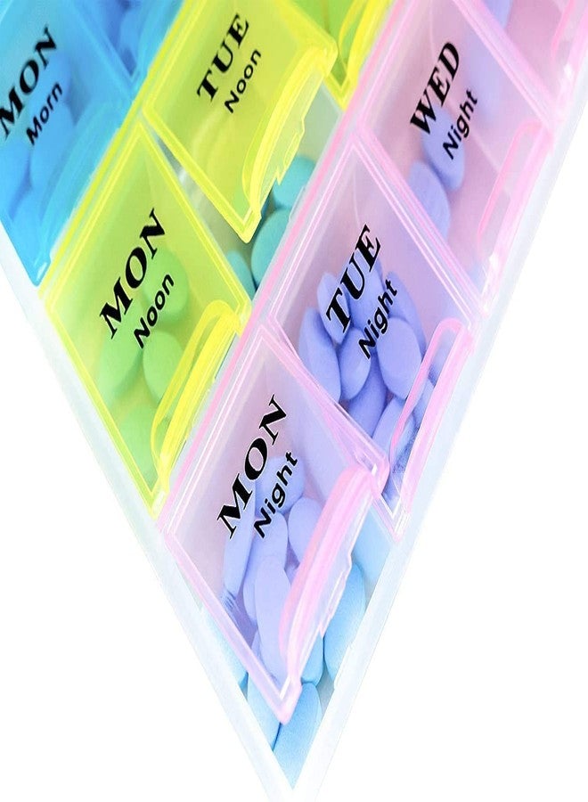 ZIPZAG Pill Medicine Organizer Reminder Storage Box for 7 Days, 3 Layer Pillbox - Image 4