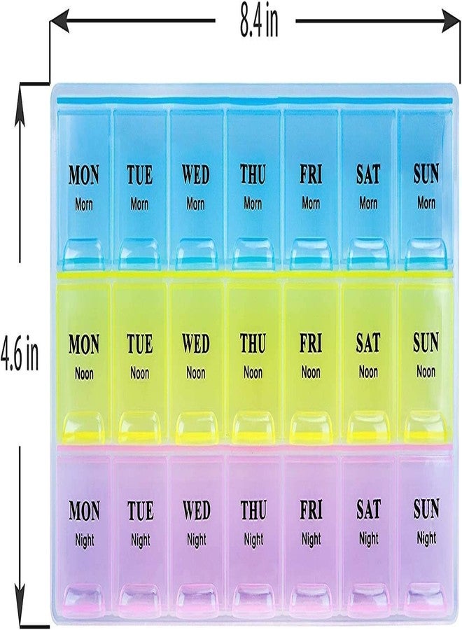 ZIPZAG Pill Medicine Organizer Reminder Storage Box for 7 Days, 3 Layer Pillbox - Image 5