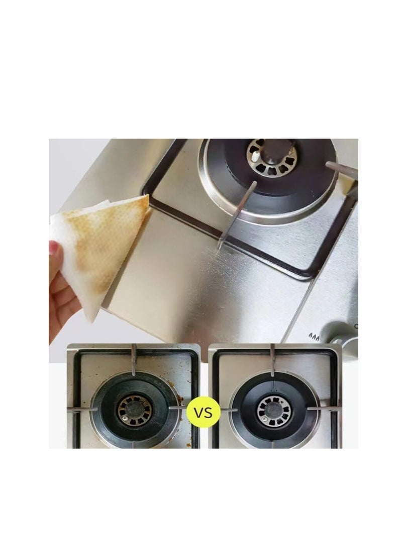 80pcs Kitchen Cleaning Wipes Strong Decontamination Kitchen Wipes Disposable Kitchen Wet Wipes for Removing Grease Stains and Cleaning Glass Tables Wet Wipes - Image 3