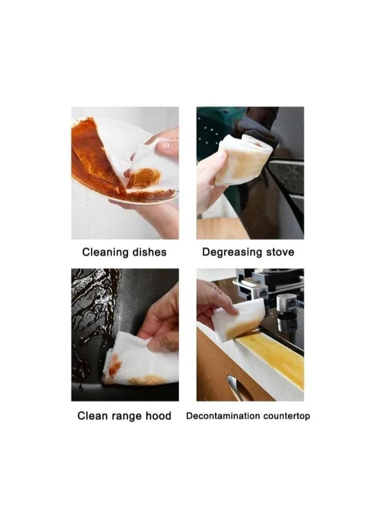 80pcs Kitchen Cleaning Wipes Strong Decontamination Kitchen Wipes Disposable Kitchen Wet Wipes for Removing Grease Stains and Cleaning Glass Tables Wet Wipes - Image 4