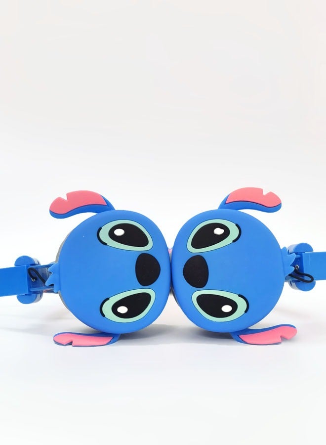 Upgraded blue Stitch pattern Bluetooth wireless headset for children, noise-cancelling wireless headset for children, suitable for TF card, mobile phone, tablet computer - Image 3