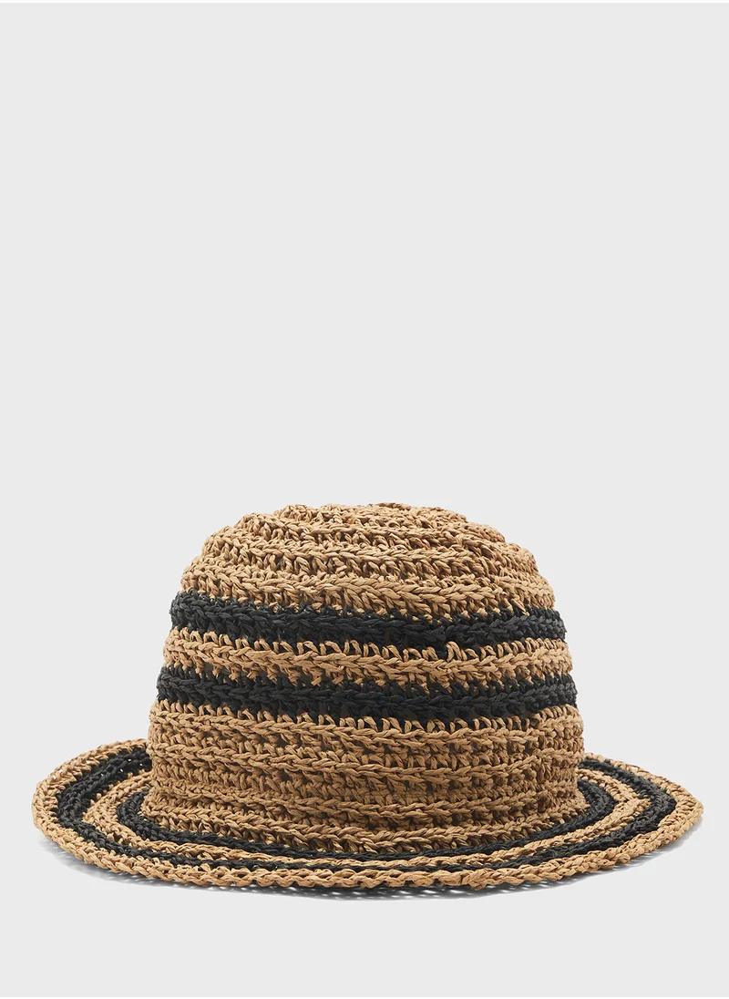 Seventy Five Straw Bucket Hat