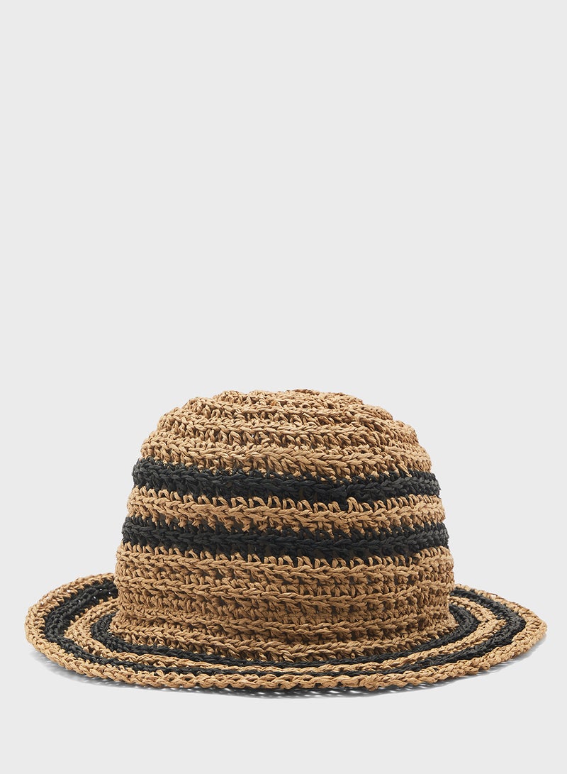 سفنتي فايف قبعة دلو من القش - Image 2