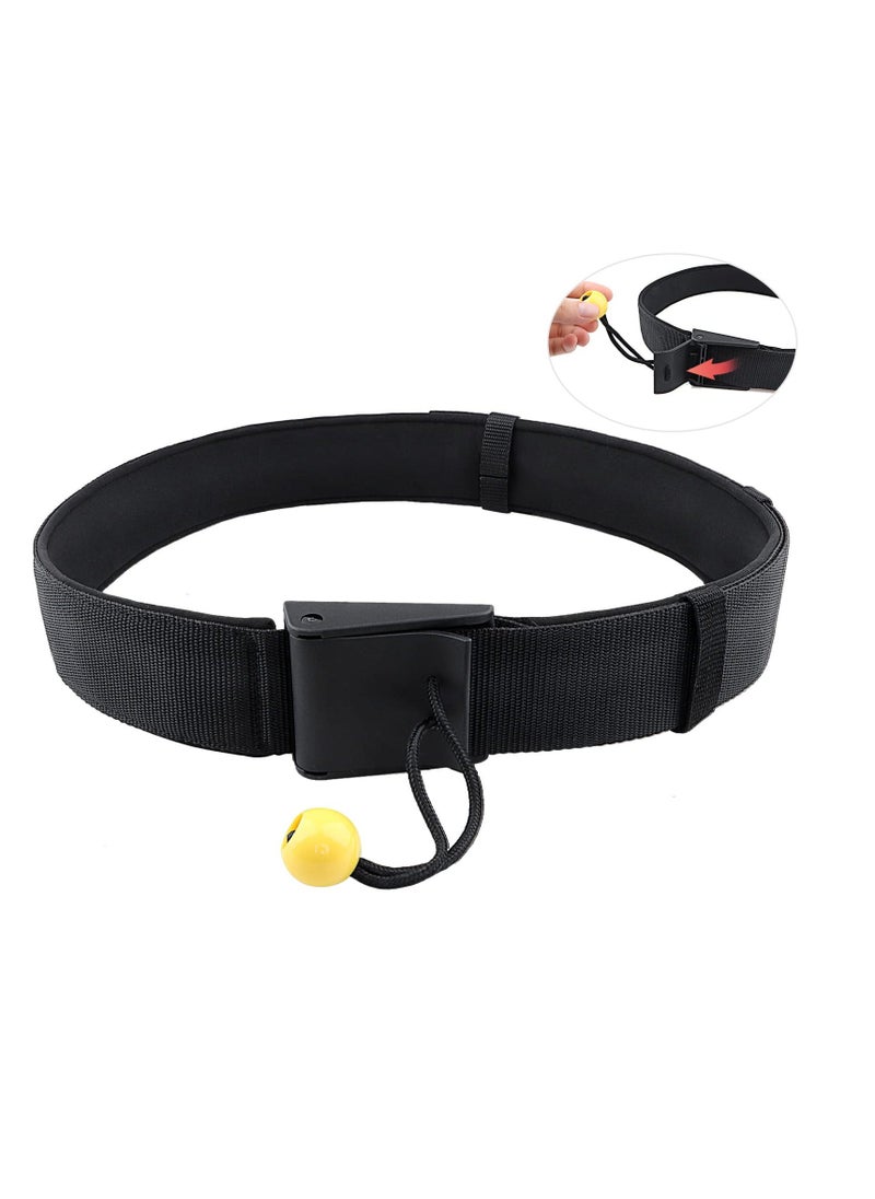 Sup Leash Waist Belt, Quick Release Paddle Board Leashes 50mm Standard Adult Adjustable QR Safety Waistbelt Fits for Stand Up Paddleboards Use with Ankleleash Black - pzsku/ZADBD88184372DC55348AZ/45/_/1701067929/2dbde3d6-e796-4b70-b7f8-72d2b2cbceea