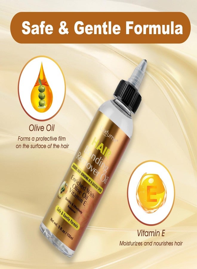 Luxfume Tape in Extension Remover, Hair Glue Remover for Quick Weave, Hair Bonding Remover Oil - Safe Formula Enriched with Olive Oil & Vitamin E for Hair Glue, Tape in Hair Extensions Removal - Image 4