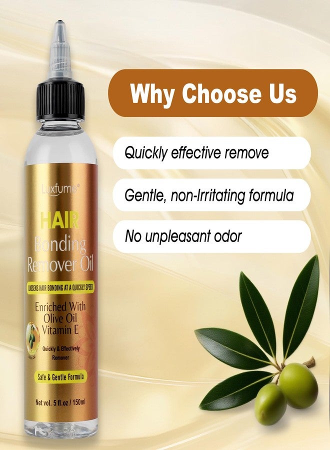 Luxfume Tape in Extension Remover, Hair Glue Remover for Quick Weave, Hair Bonding Remover Oil - Safe Formula Enriched with Olive Oil & Vitamin E for Hair Glue, Tape in Hair Extensions Removal - Image 5
