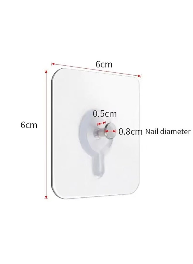 20PCS Cleaar Photo Frame Hooks – Self-Adhesive Wall Hangers Without Nails, Strong Invisible Stickers for Picture Frames, Art, Shelves & Wall Décor