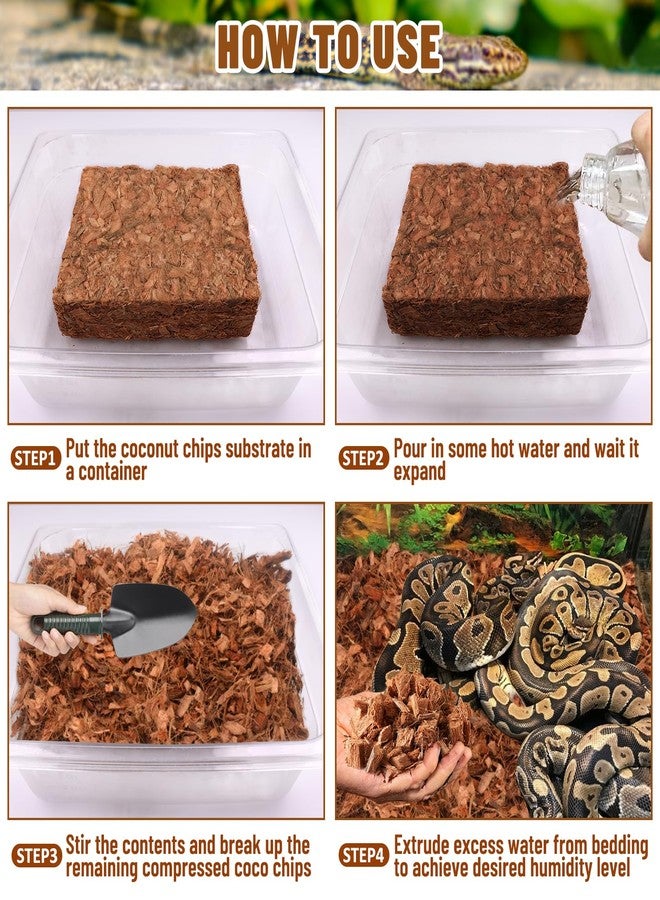 Riare - 10 Pound Coconut Chips Substrate for Reptiles, 72 Quart Coconut Fiber Substrate, Coconut Chips Substrate - Image 3