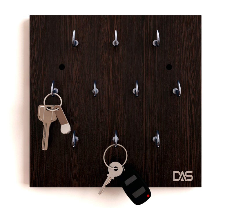 DAS Wall Mounted Home Décor Key Chain Holder/Organizer Key Hooks (10 Hooks)- Vigo - Image 2