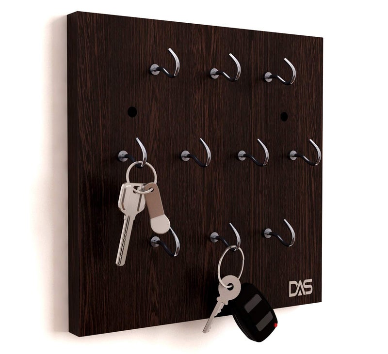 DAS Wall Mounted Home Décor Key Chain Holder/Organizer Key Hooks (10 Hooks)- Vigo - Image 3
