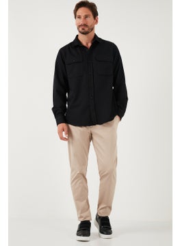 Buratti Cotton Double Pocket Regular Fit Shirt Men's Shirt Cf25w128858  - Image 2