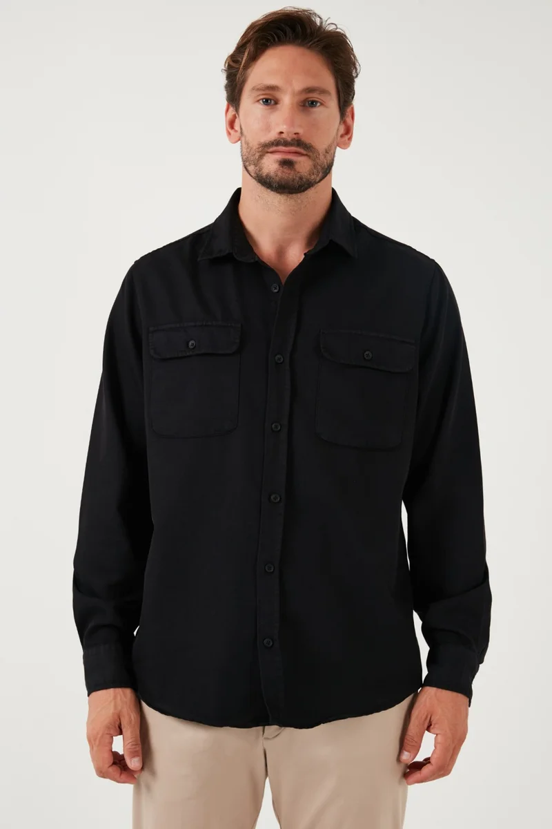 Buratti Cotton Double Pocket Regular Fit Shirt Men's Shirt Cf25w128858