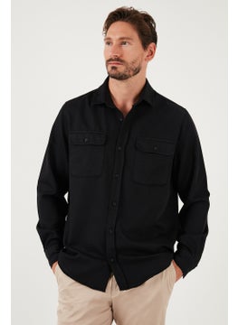 Buratti Cotton Double Pocket Regular Fit Shirt Men's Shirt Cf25w128858  - Image 4