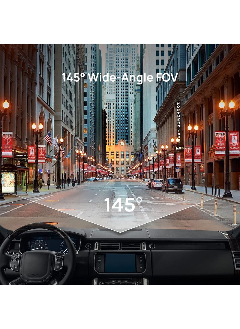 70mai - 70mai A400 Dash Cam 2K With 64 GB Memory Card IPS Built in WiFi Smart Dash Camera For Cars Parking Monitor 145° Wide-Angle FOV WDR Night Vision 1440P Quad HD Car Camcorder Emergency Recorder G-Sensor - Image 1