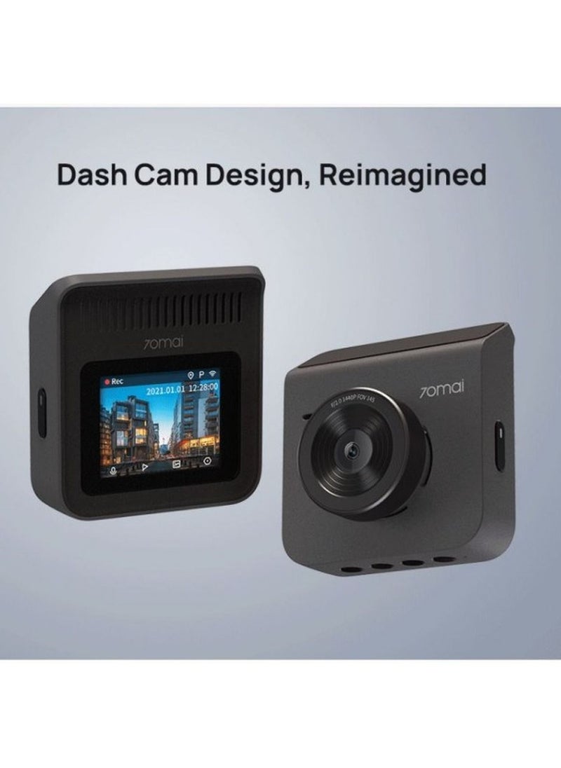 70mai - 70mai A400 Dash Cam 2K With 64 GB Memory Card IPS Built in WiFi Smart Dash Camera For Cars Parking Monitor 145° Wide-Angle FOV WDR Night Vision 1440P Quad HD Car Camcorder Emergency Recorder G-Sensor - Image 1