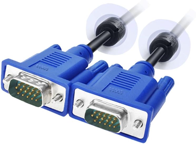 LFHUKEJI VGA Standard 15-Pin Male to Male Cable, 4.8Ft(3+5) - Image 1