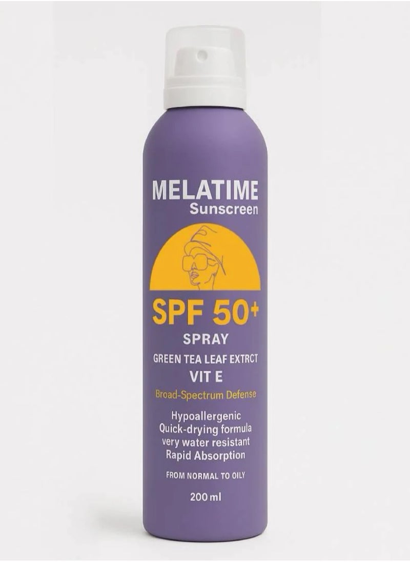 MELATIME - Melatime sunscreen SPF 50+ (SPRAY) - Image 1