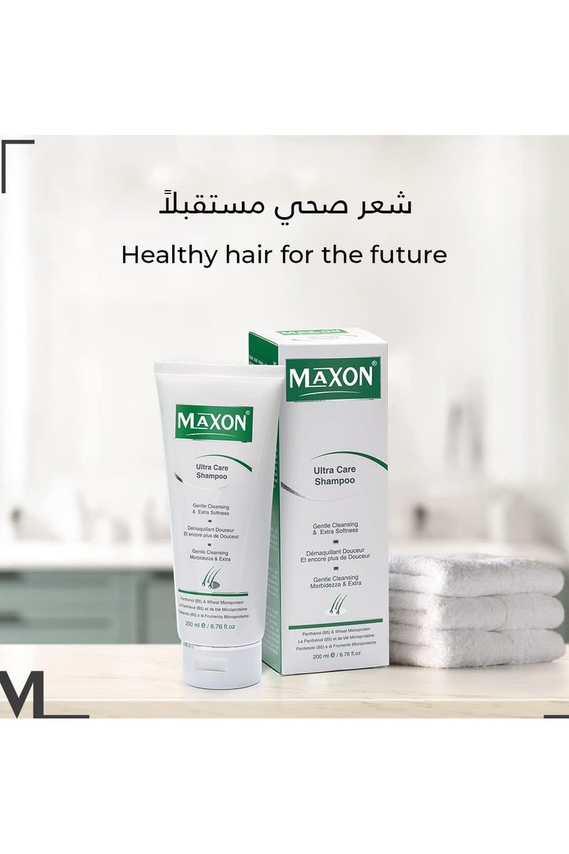 MAX-ON Shampoo for Thinning Hair â Extra Strength Ultra Care | Gentle Cleansing & Softness for Hair & Scalp | For Men & Women | 200ml - Image 4