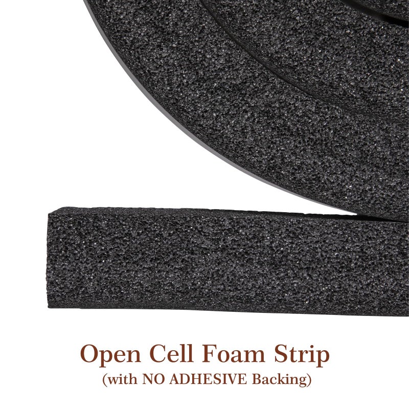 Yotache Open Cell Foam Air Conditioner Insulation Seal Strip 2"x1", Non-Adhesive Air Conditioning Weather Strip, 6.5 Feet Long - Image 3