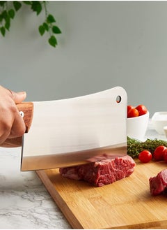 Elephant Royal Butcher Cleaver Knife – 8-Inch, Heavy Duty, Wooden Handle, Japan Made  - Image 5