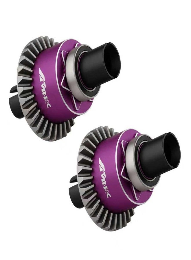 NMNRC 2PCS Steel Front Rear Differential Diff Kit for Arrma 1/16 Mini Kraton 3S Upgrades Part Purple - Image 1