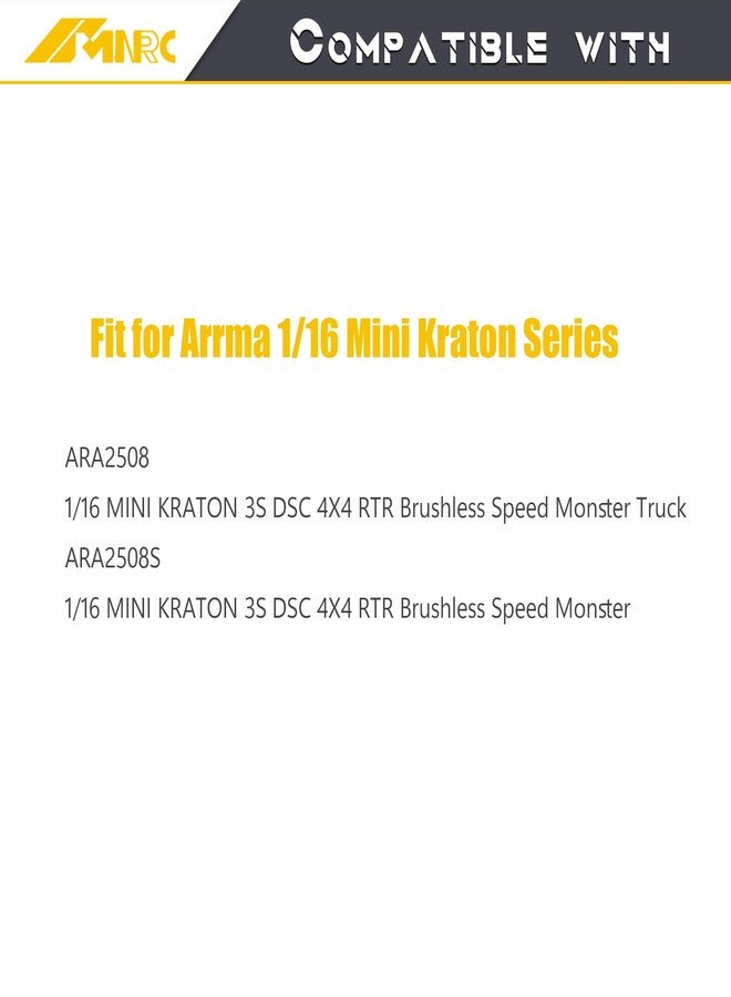 NMNRC 2PCS Steel Front Rear Differential Diff Kit for Arrma 1/16 Mini Kraton 3S Upgrades Part Purple - Image 2