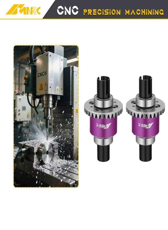 NMNRC 2PCS Steel Front Rear Differential Diff Kit for Arrma 1/16 Mini Kraton 3S Upgrades Part Purple - Image 5