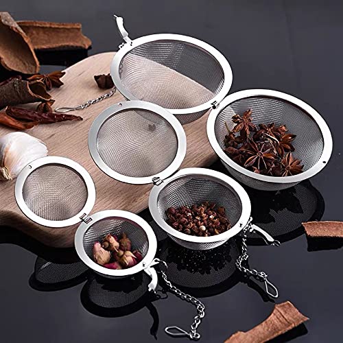VELINEX® Stainless Steel Tea Infuser Set (Pack of 3 – Small, Medium, Large) – Fine Mesh Loose Leaf Tea Strainer Balls for Cups, Mugs, Teapots & Spice Infusion - Image 2