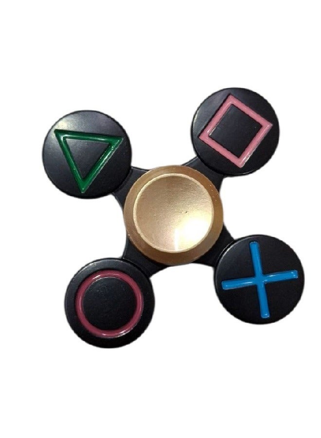 Spinner Fidget Hand Spinner Metal Toy - High Speed Smooth Finger Spin Sensory Fidget Stress Relief Game Play for Kids & Adults Black