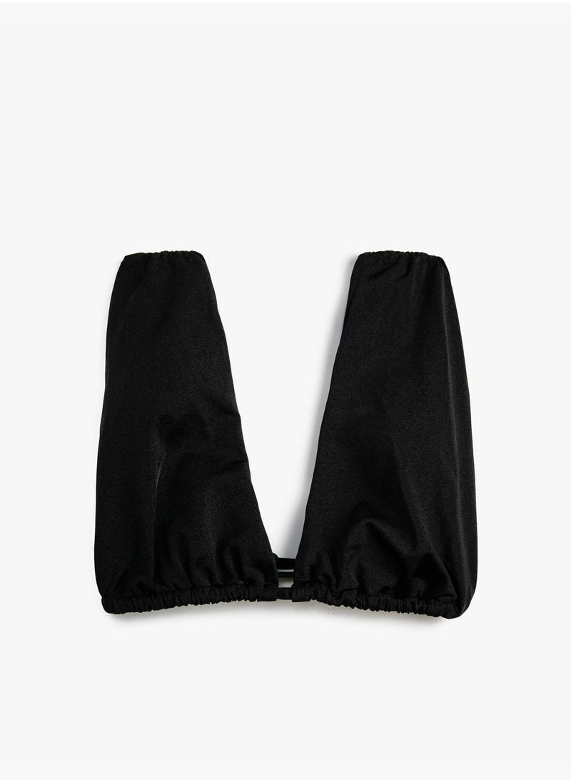 KOTON Bikini Top Deep V Neck  - Image 1