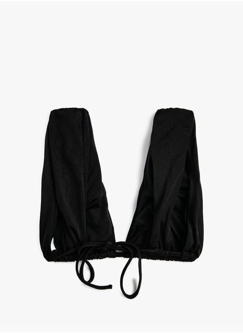 KOTON Bikini Top Deep V Neck  - Image 2