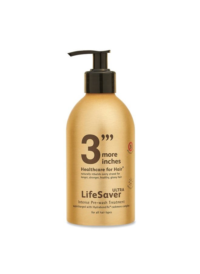 3 More Inches 3'''More Inches LifeSaver Ultra Intense Pre-wash Treatment 325ml - Double Concentration Hair Repair -Broken Bond Restore Treatment -Sulphate Free, No Added Fragrance -Hair Care by Michael Van Clarke  - Image 1