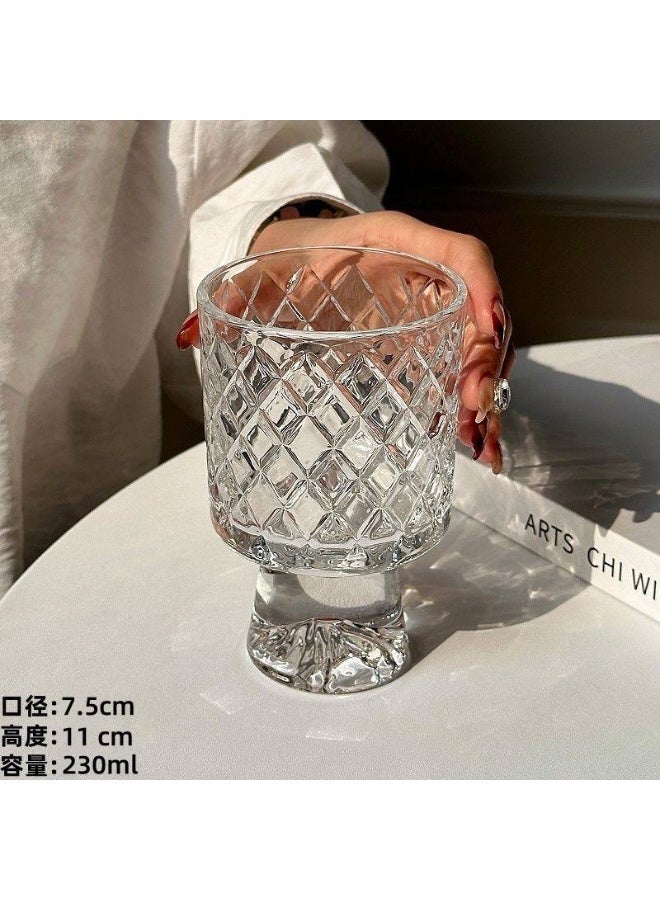 A set of 6 glasses, a new and distinctive shape, imported... high-quality, pure glass, 350 ml capacity - Image 2