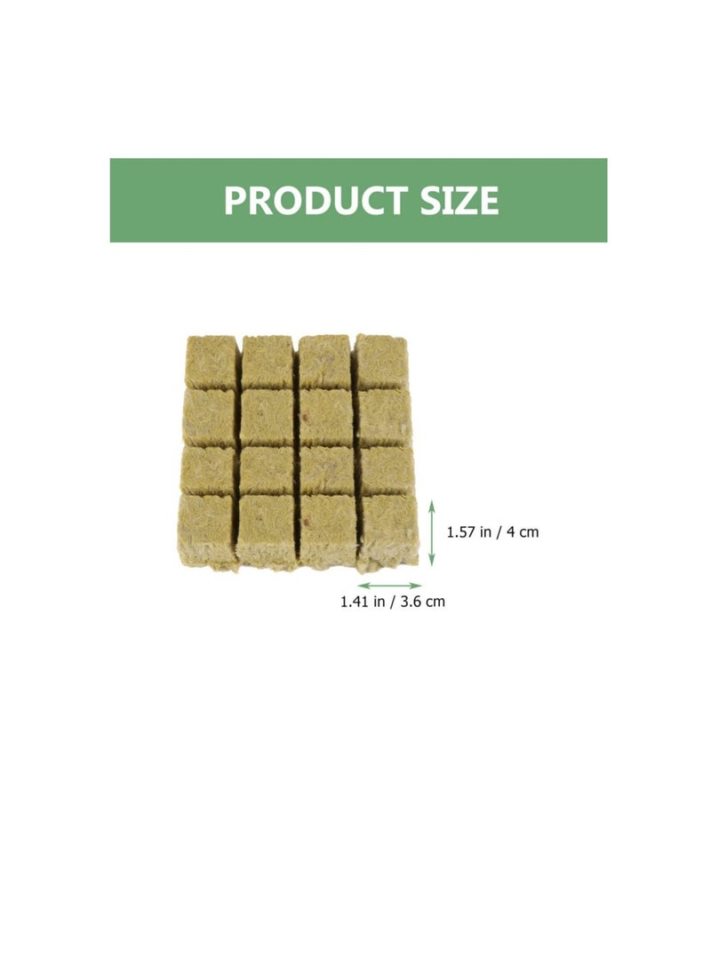 Generic Plant Starter Plugs Starter Blocks: 16pcs Hydroponic Nutrient Fertilizer Fiber Soil Block for Plant Seedling Transplanting Growing Herb Flower Vegetables  - Image 2