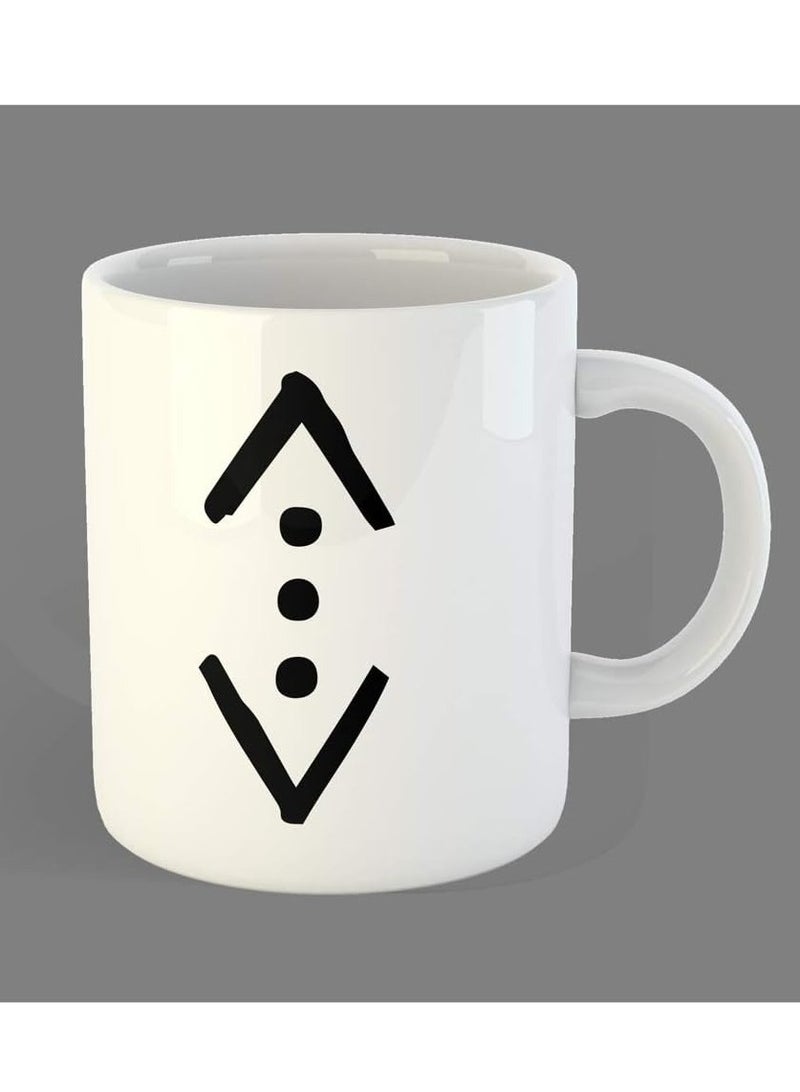 Story Of Candle Ceramic mug with the “The Hole Series Logo” design printed in white - Image 1