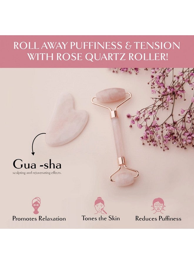 AZAH Gift Box For Women | Skincare Gift Set | Self Care Hamper | Great Gift For Wife, Friend, Sister | Rose Quartz Roller & Gua Sha, Face Razor, Foot Mask, Nose Strips & Moisturising Socks… - Image 2