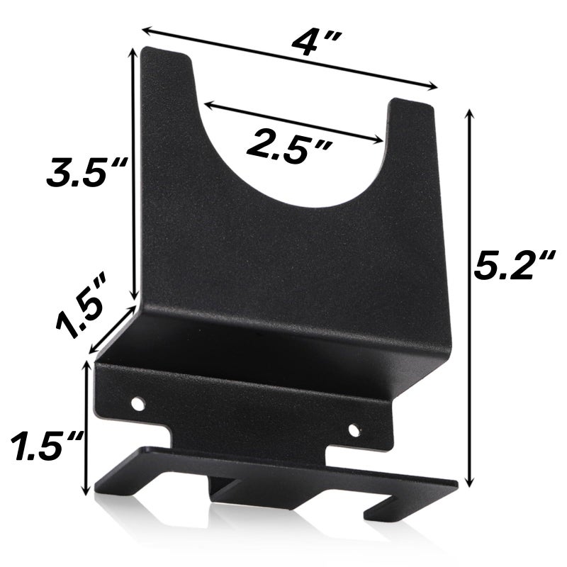 Tlence 4 Pack Angle Grinder Holder, Wall Mount Bracket for 5 inch Grinder, Polisher Storage Rack Stand with Cord Hook, Garage Tool Hanger for Angle Grinders Impact Wrench Cutters Waxing Machines - Image 2