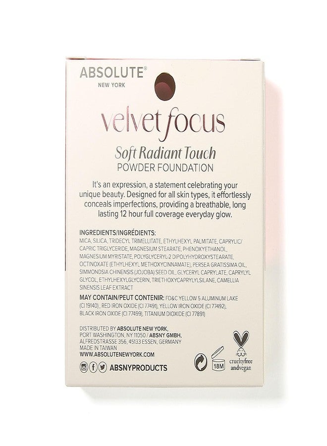 Absolute New York Velvet MFVF02 Light Medium Neutral Focus Powder Foundation | Talc-Free, 12H Long-Lasting, Lightweight - Image 3