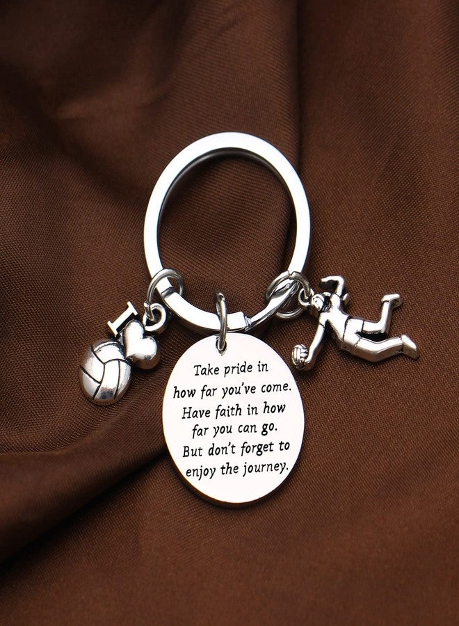 YEEQIN Volleyball Player Gifts: Inspirational Keychains for Volleyball & Softball Lovers - Image 2