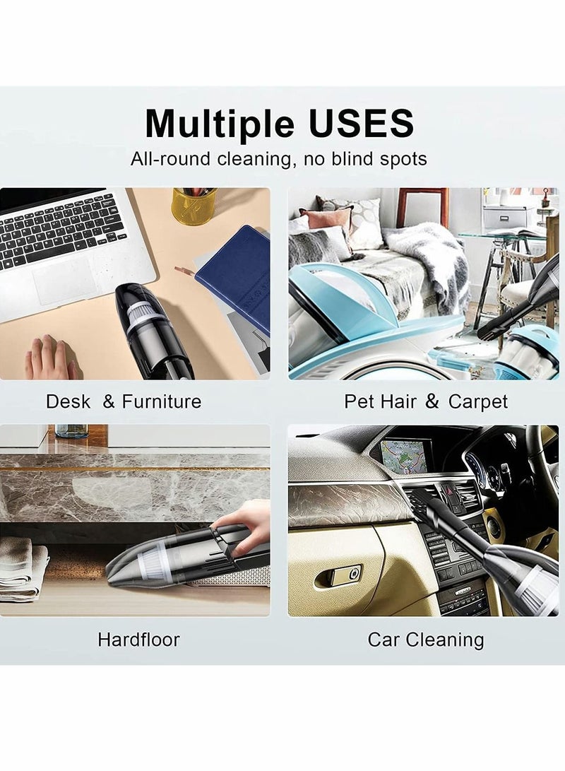 Excefore Handheld Vacuum Cordless Mini Protable Car for Quick Cleaning Hand Held vacuuming, Dust Buster Rechargeable Home and Office - Image 2