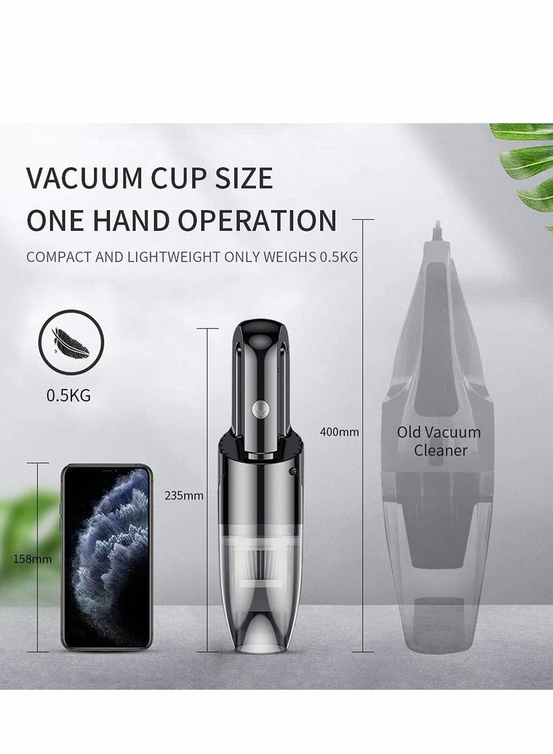 Excefore Handheld Vacuum Cordless Mini Protable Car for Quick Cleaning Hand Held vacuuming, Dust Buster Rechargeable Home and Office - Image 4