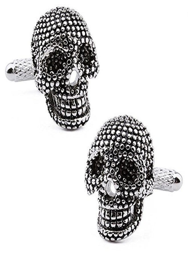 DEEPERFETTO Skull Cufflink for Men/Cufflinks Set for Men Boys Father Husband Brother BOSS/Wedding for Men/Birthday Gift for Men - Image 1