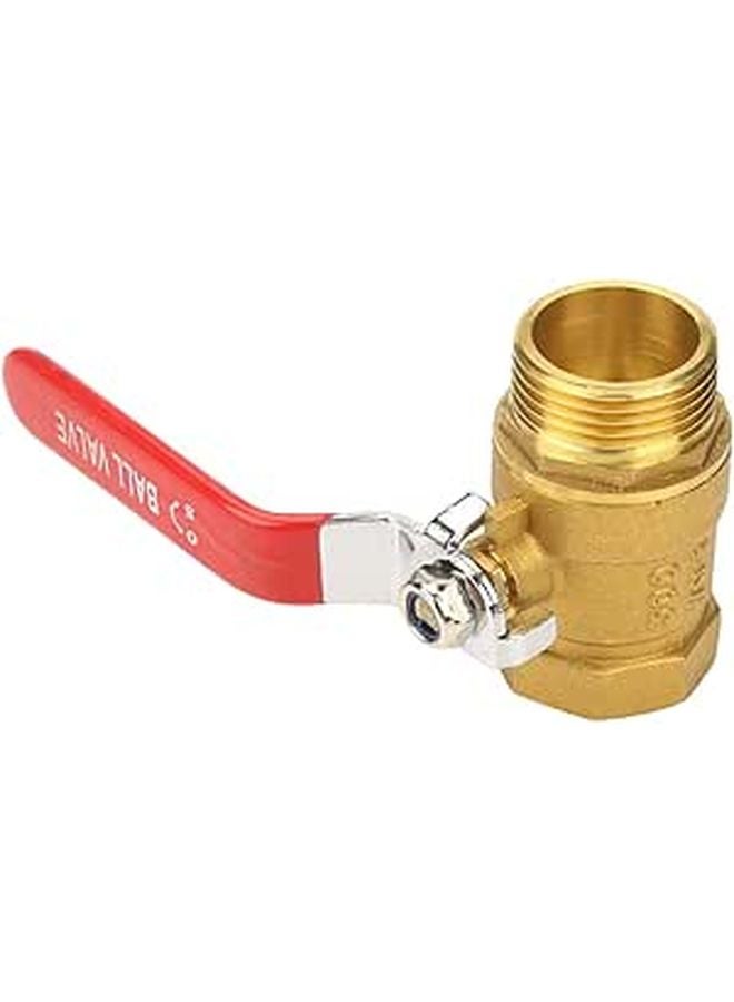 1 Inch DN25 Brass Ball Valve Easy Visual Status Confirmation For Water Shutoff Control - Image 1