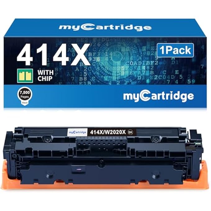 414X (WITH CHIP) REMANUFACTURED TONER CARTRIDGE REPLACEMENT FOR HP 414X 414A W2020X W2020A FOR COLOR LASERJET PRO M454DW M479FDW M454DN M479FDN M479DW (1 BLACK) - Image 2